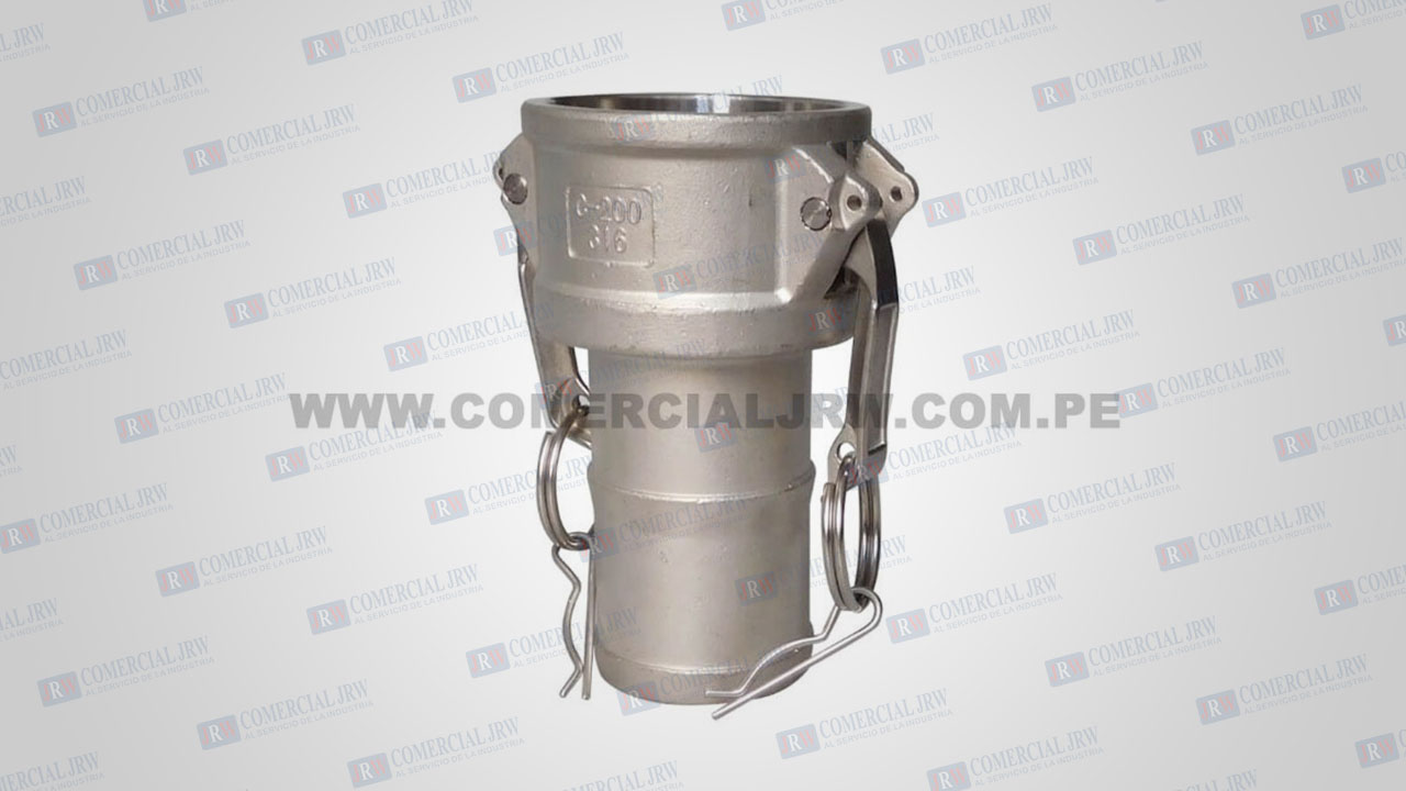 Acoples Camlock, TIPO A, TIPO B, TIPO C, TIPO F, TIPO E, TIPO D, TIPO DC, TIPO DP